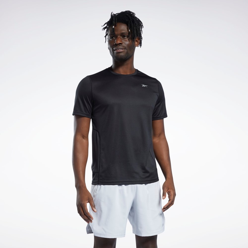 Black Reebok Running Speedwick T-Shirt | GS6678