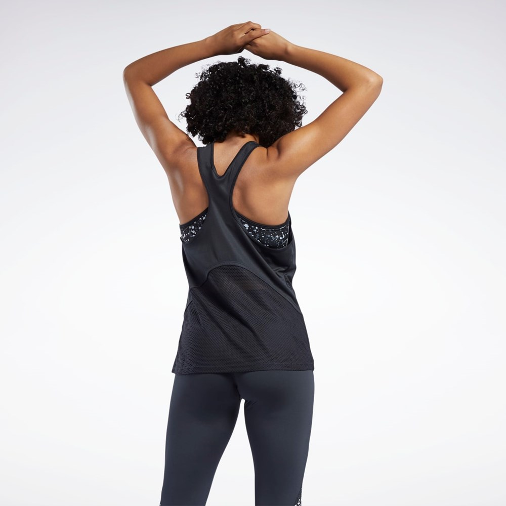 Black Reebok Running Speedwick Tank Top | GS1923