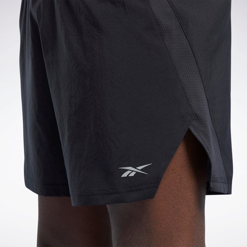 Black Reebok Running Woven Shorts | GR9232