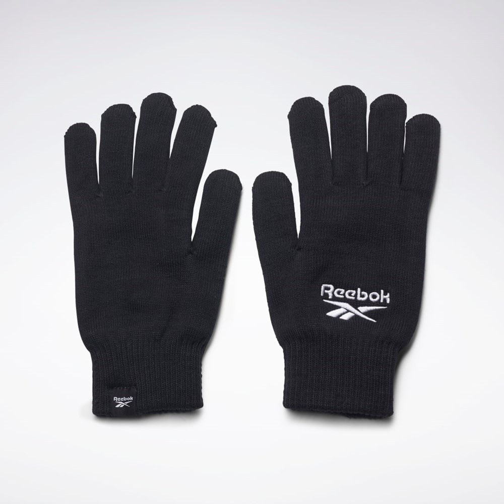 Black Reebok Sports Essentials Logo Gloves | GD0486