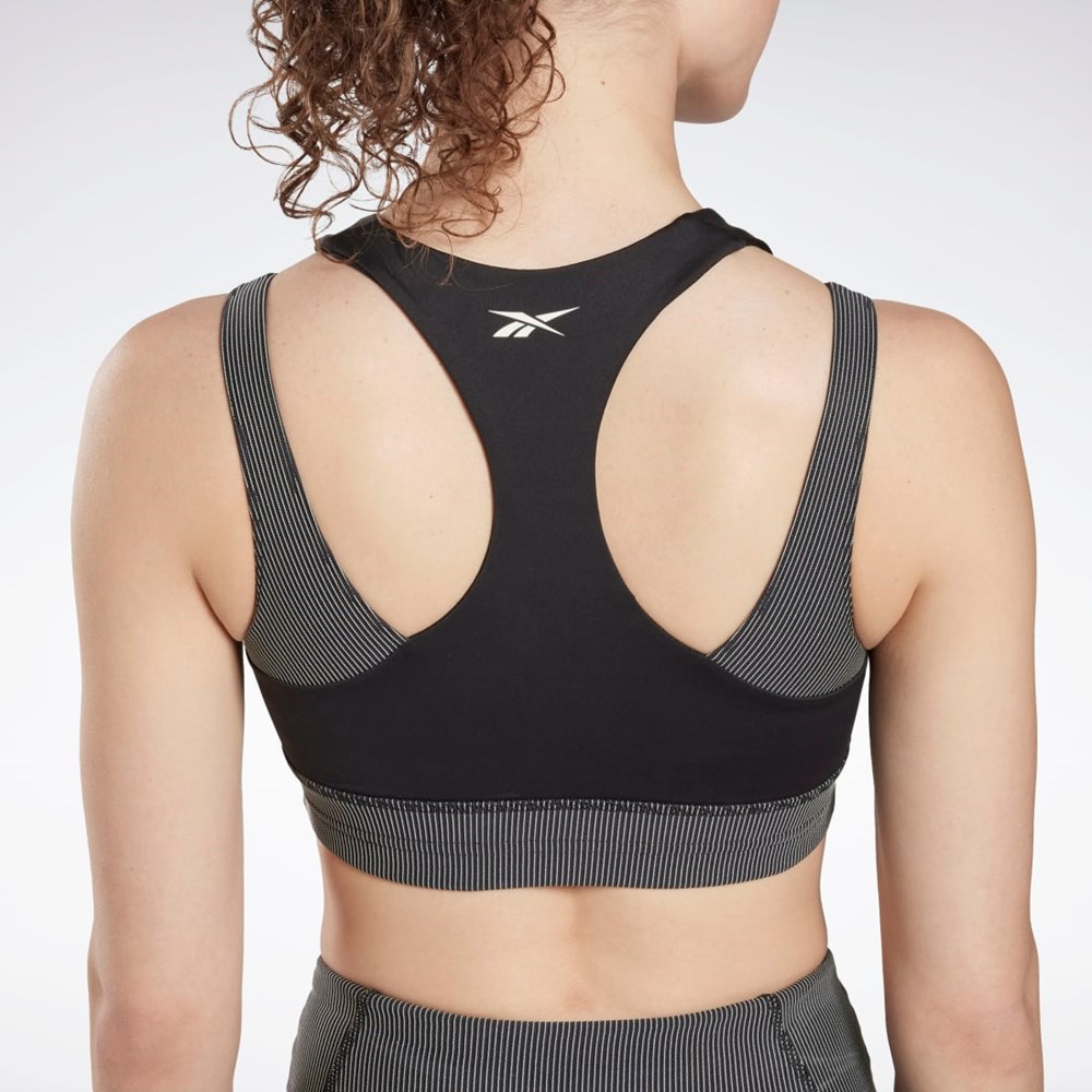 Black Reebok Studio Layered Bra Top | HI6223