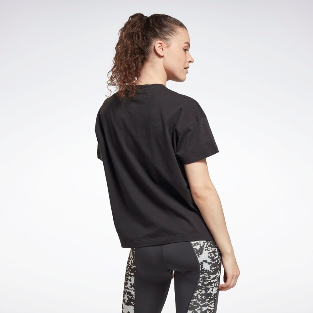 Black Reebok Training Essentials Modern Safari Graphic Tee | HD0947