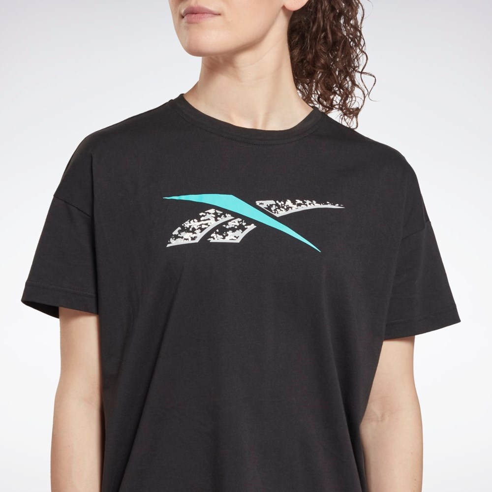 Black Reebok Training Essentials Modern Safari Graphic Tee | HD0947