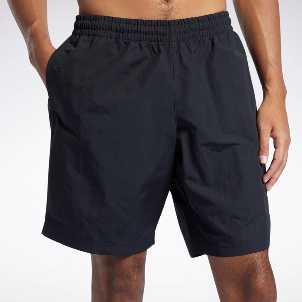 Black Reebok Training Essentials Utility Shorts | GU0793