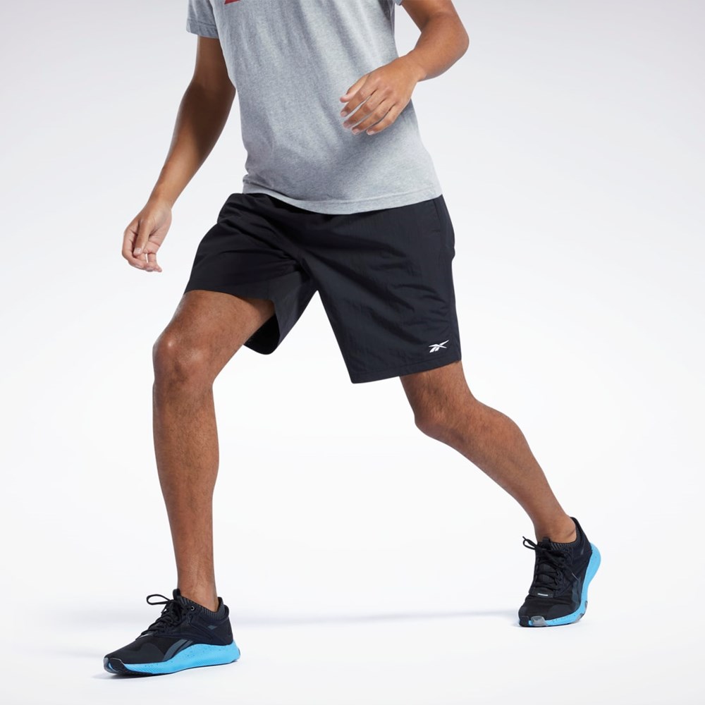 Black Reebok Training Essentials Utility Shorts | GU0793