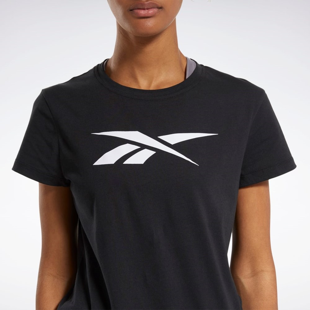 Black Reebok Training Essentials Vector Graphic Tee | GH5304