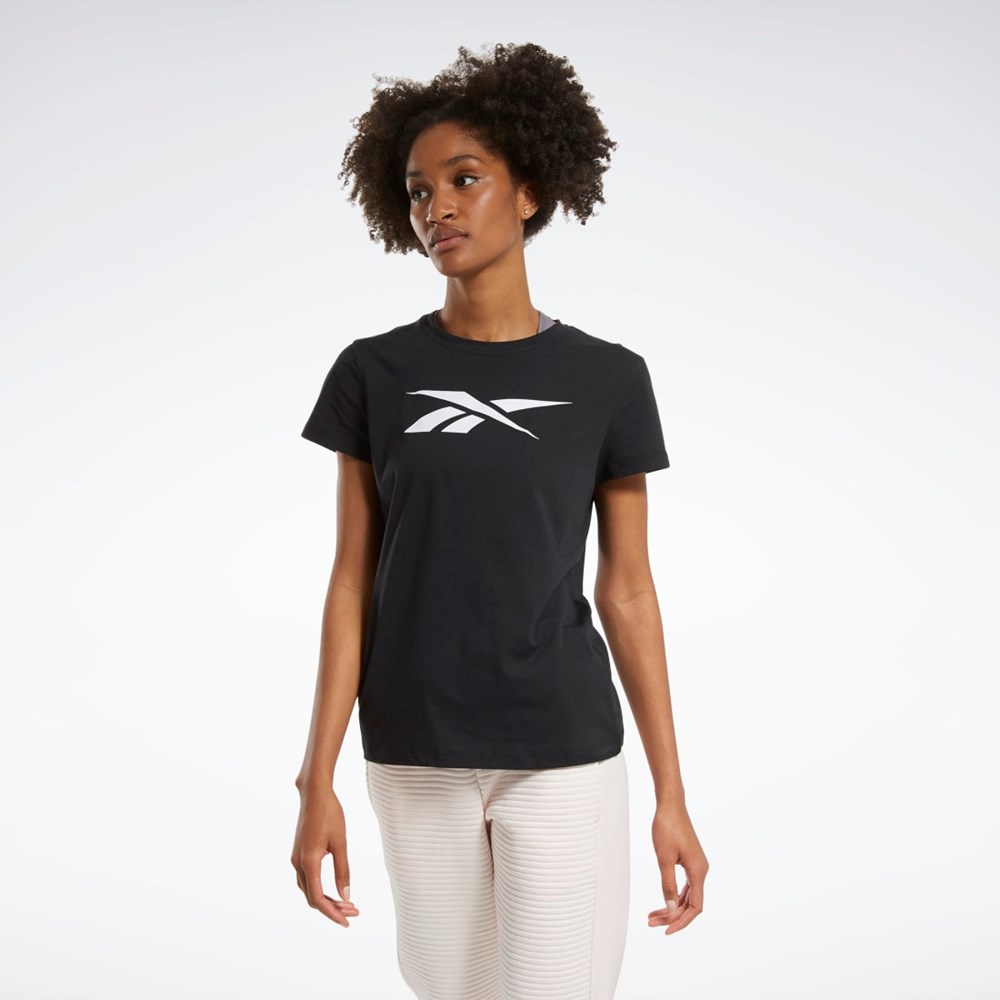 Black Reebok Training Essentials Vector Graphic Tee | GH5304