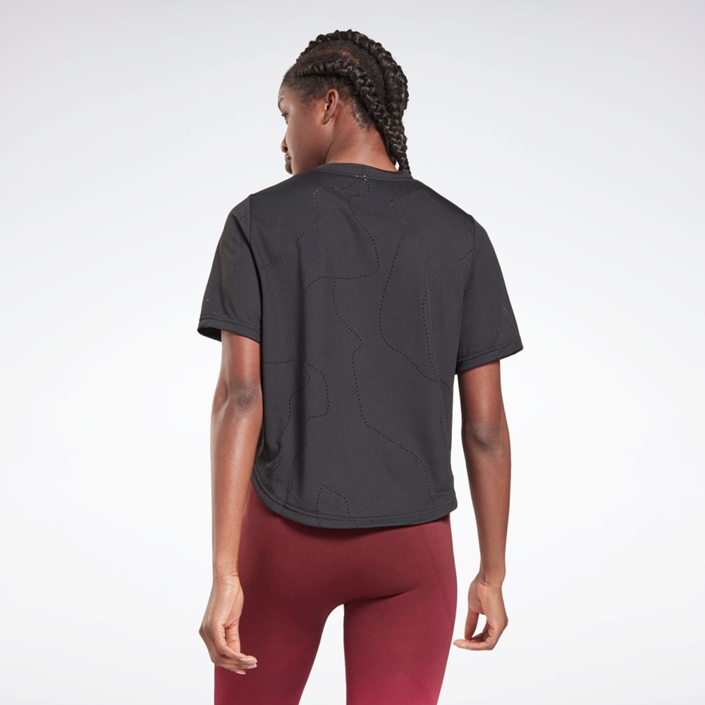 Black Reebok United By Fitness Perforated T-Shirt | GT3138