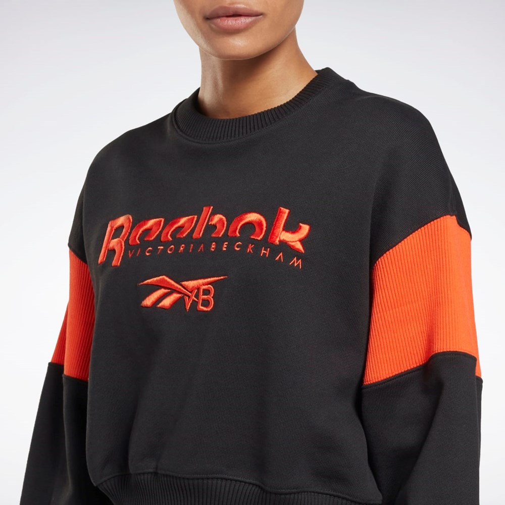 Black Reebok Victoria Beckham Graphic Sweatshirt | HG4807