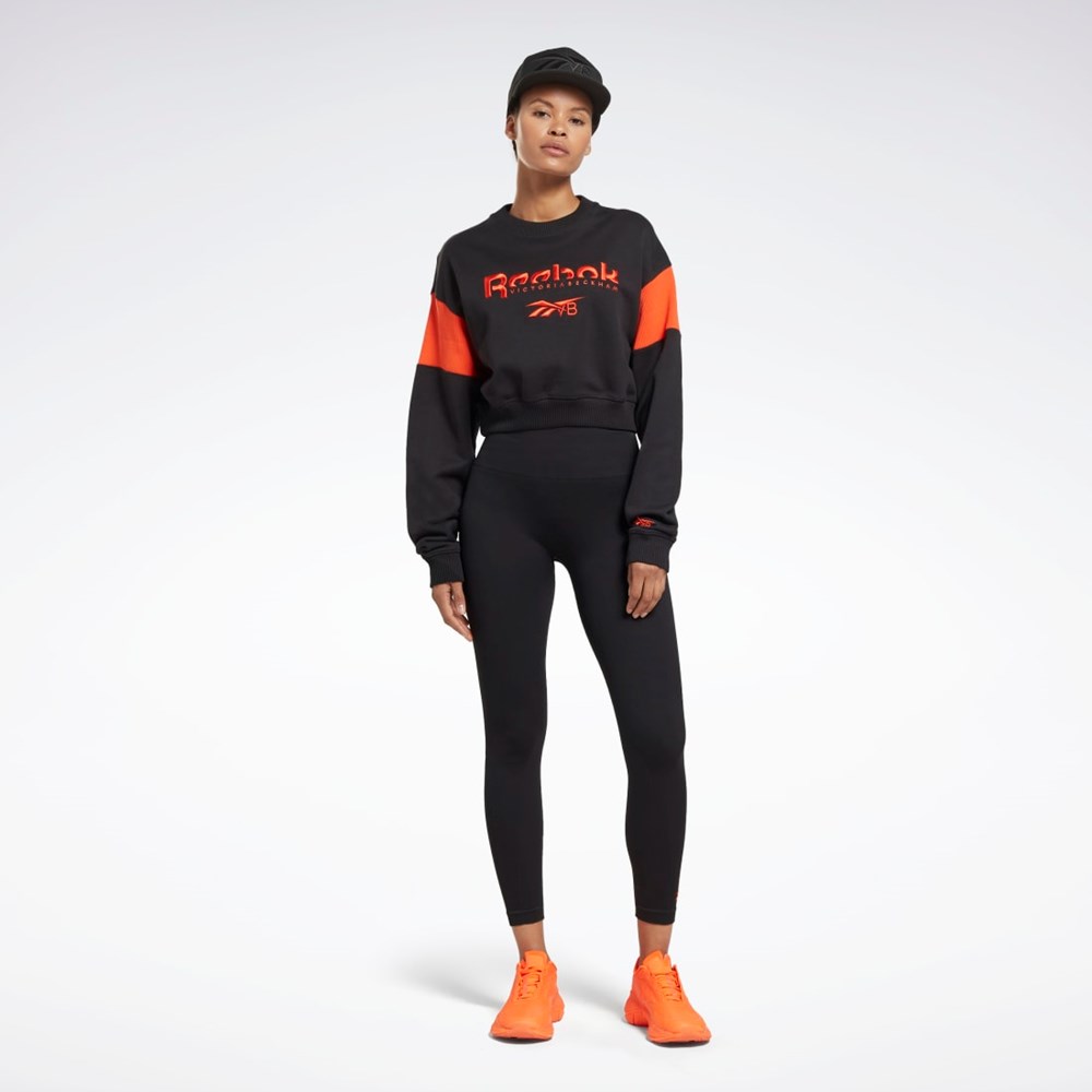 Black Reebok Victoria Beckham Graphic Sweatshirt | HG4807