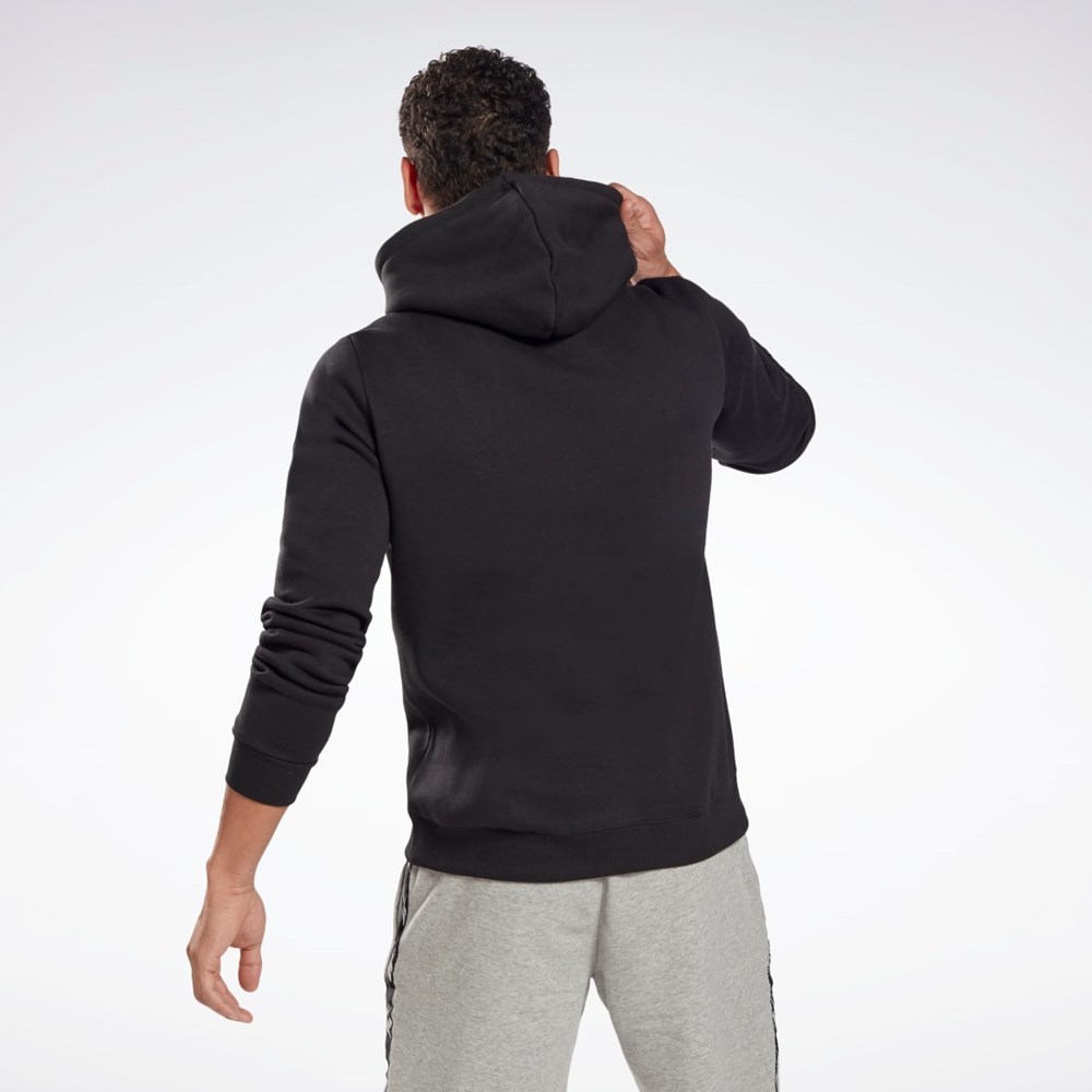 Black / White Reebok Reebok Identity Fleece Hoodie | GR1658