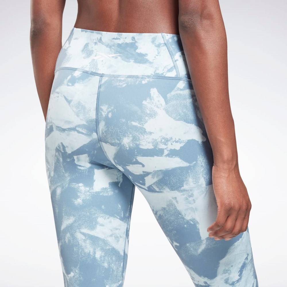 Blue Slate Reebok MYT Printed Leggings | GR9443