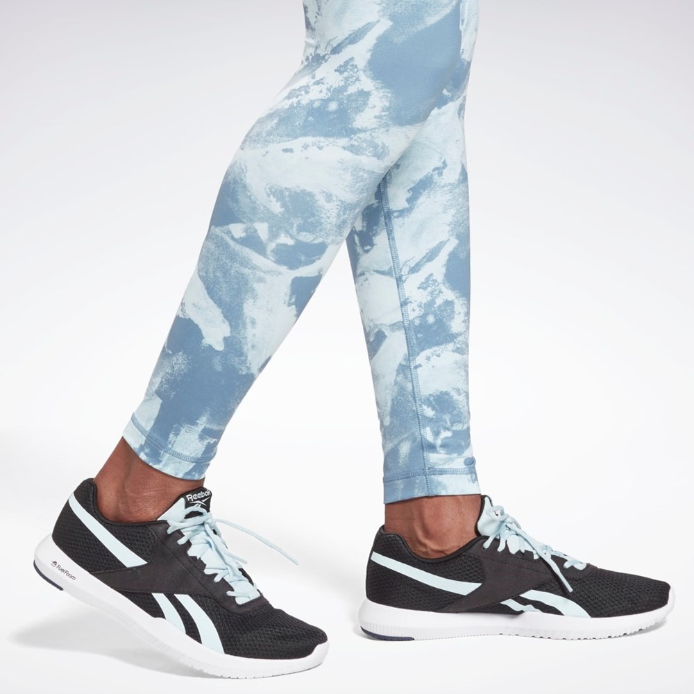 Blue Slate Reebok MYT Printed Leggings | GR9443