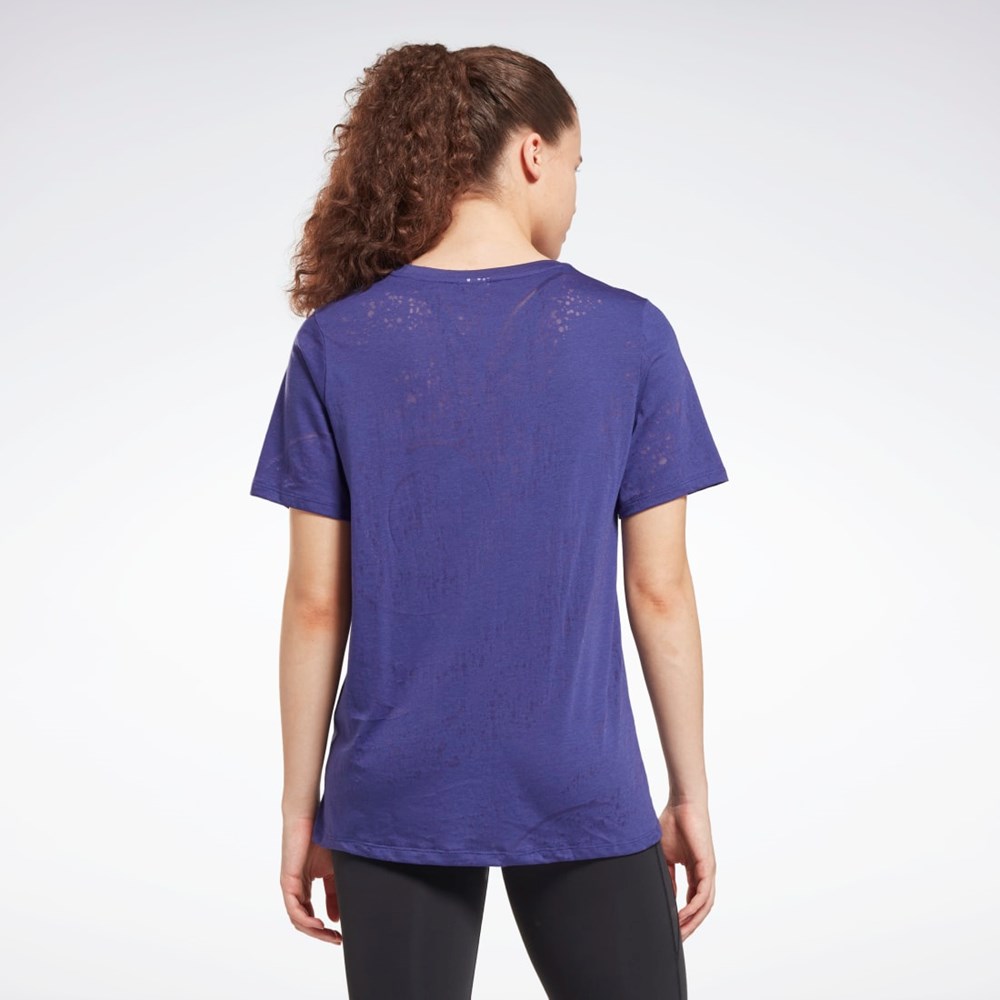 Bold Purple Reebok Burnout T-Shirt | HI4056