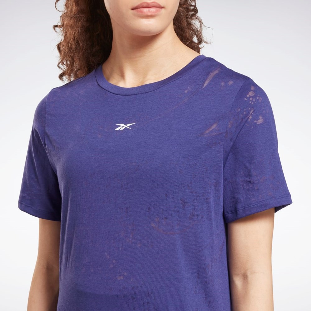 Bold Purple Reebok Burnout T-Shirt | HI4056