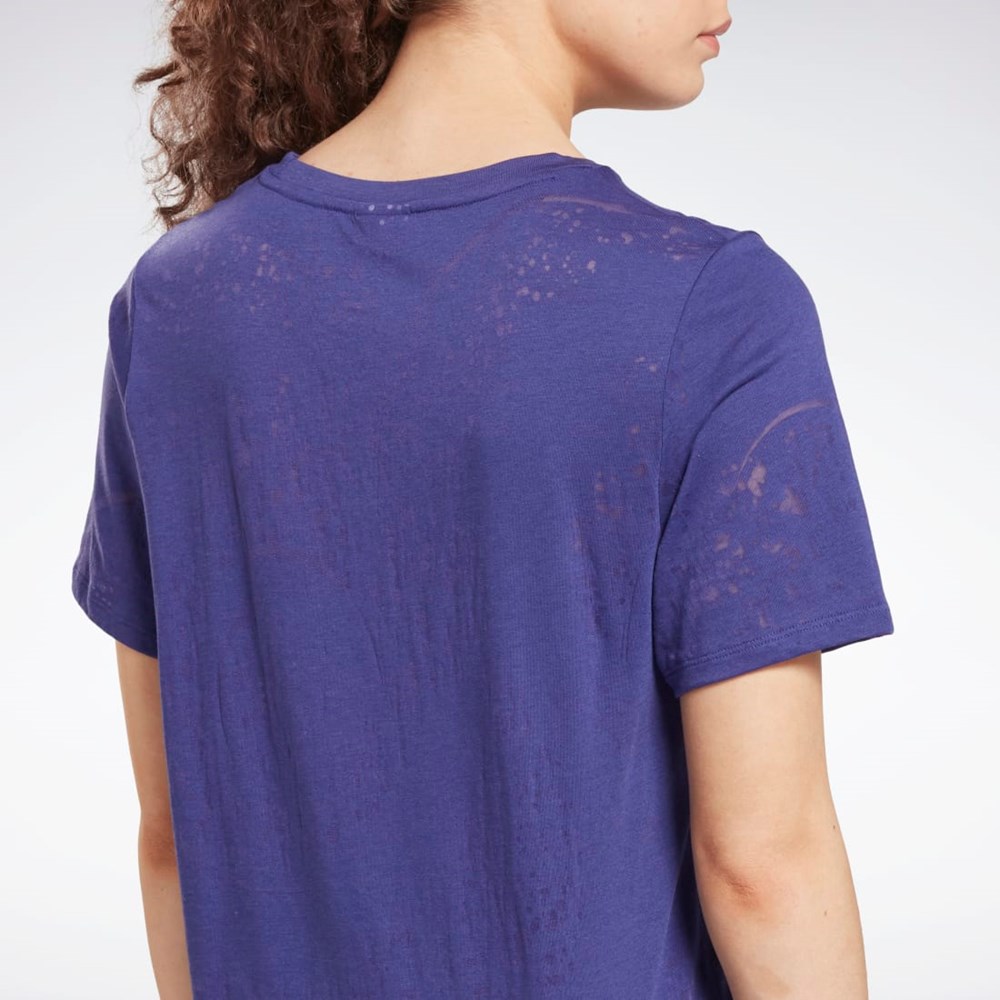 Bold Purple Reebok Burnout T-Shirt | HI4056