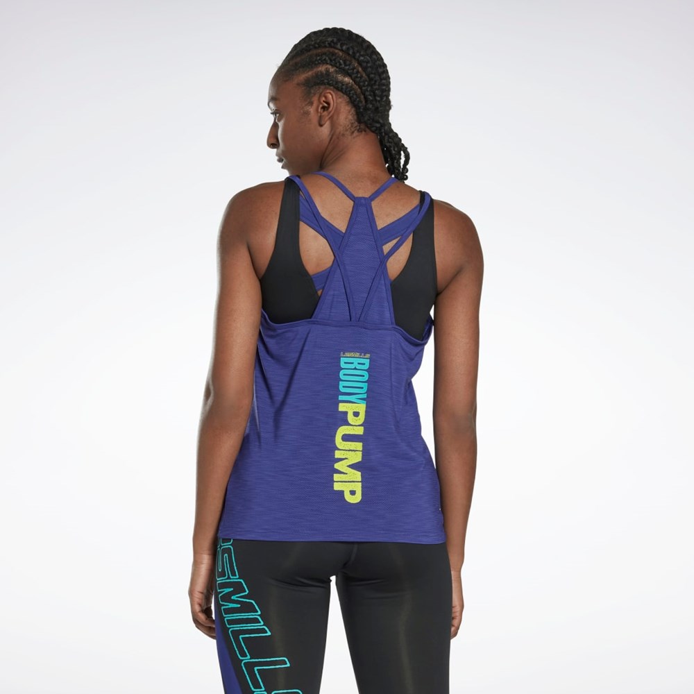 Bold Purple Reebok Les Mills® BodyPump® ACTIVCHILL Athletic Tank Top | HM2505