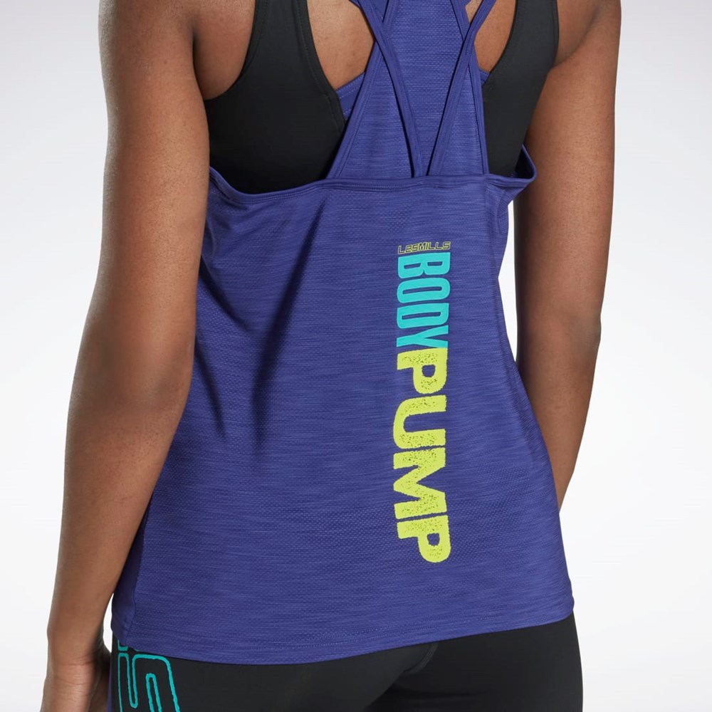 Bold Purple Reebok Les Mills® BodyPump® ACTIVCHILL Athletic Tank Top | HM2505