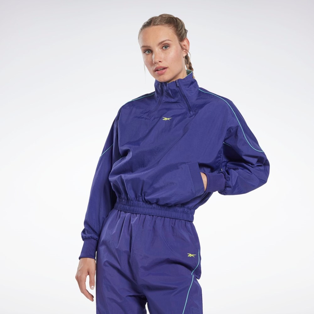 Bold Purple Reebok Les Mills® Woven Cover-Up | HN6047