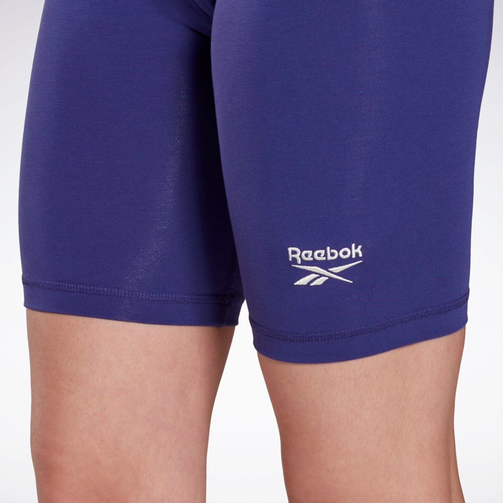 Bold Purple Reebok Reebok Identity Fitted Logo Shorts | HI0568