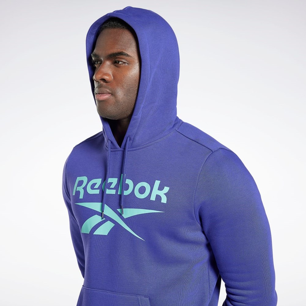 Bold Purple Reebok Reebok Identity Fleece Hoodie | HI0646