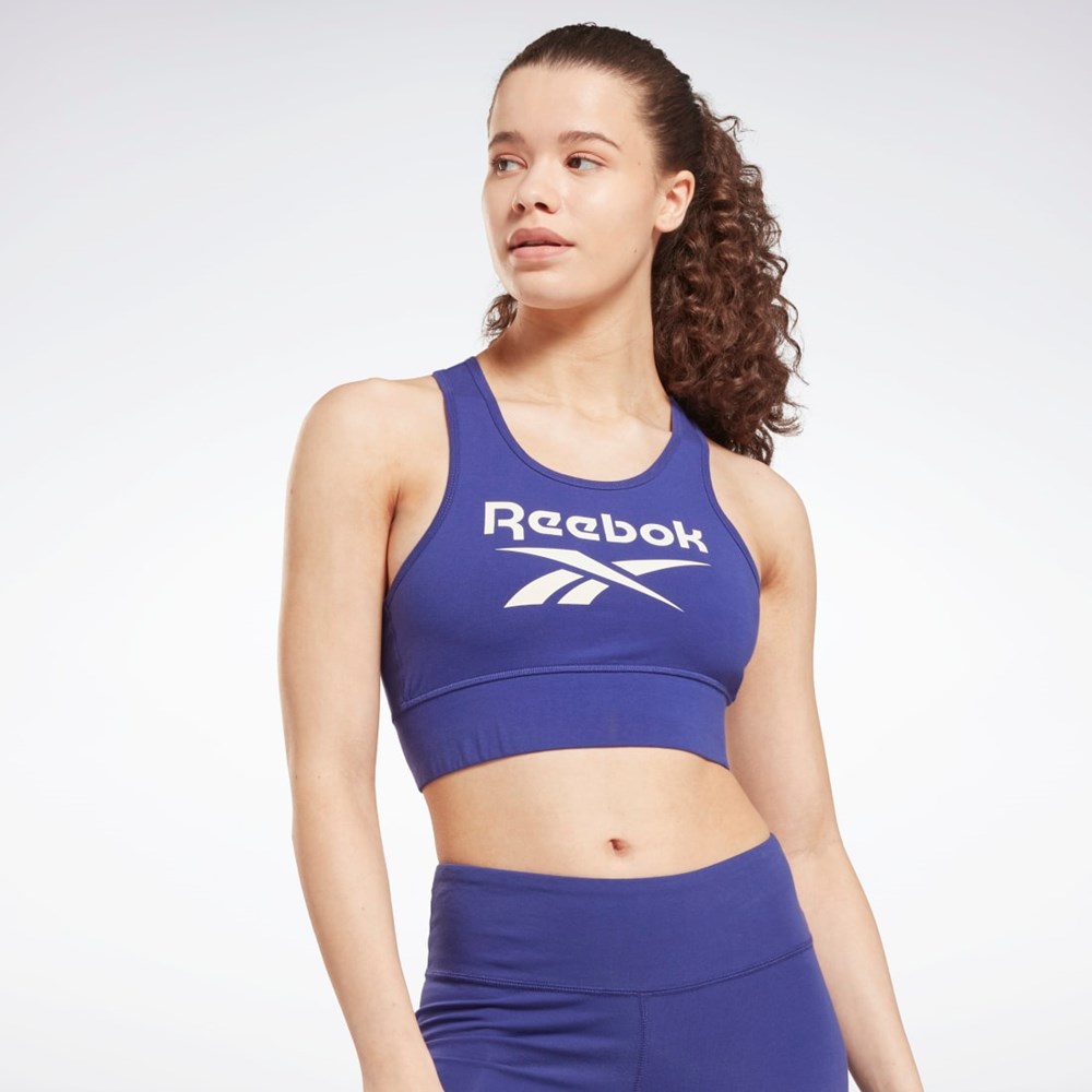 Bold Purple Reebok Reebok Identity Sports Bra | HI0515