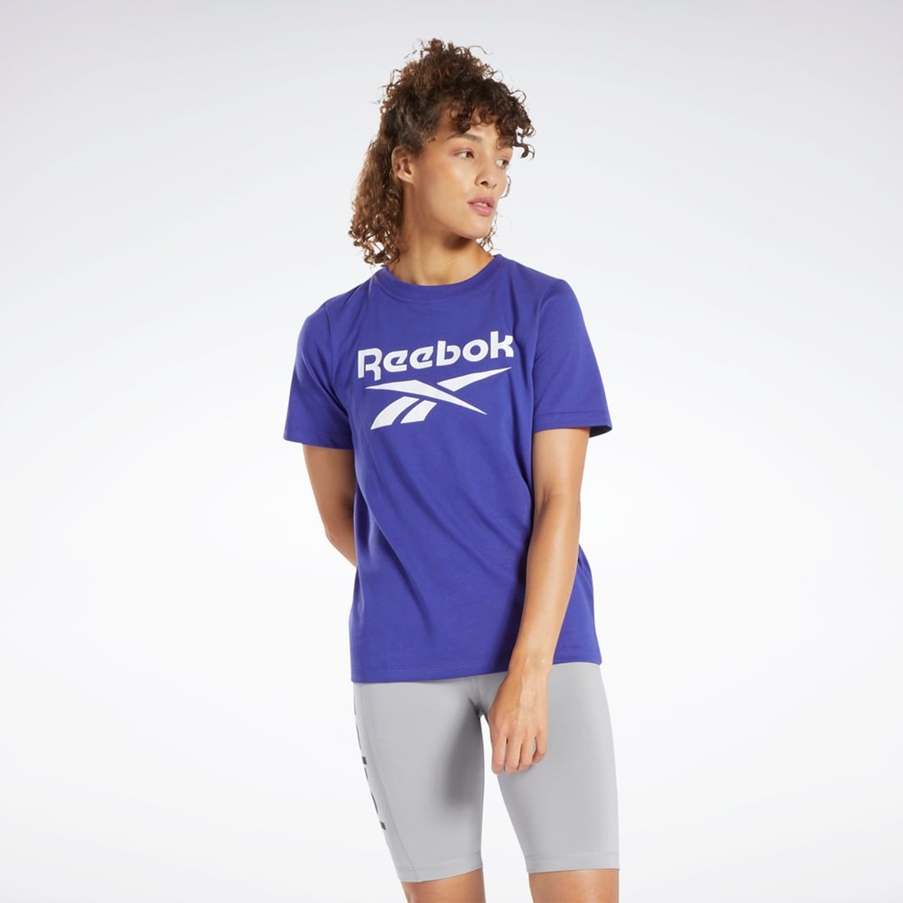 Bold Purple Reebok Reebok Identity T-Shirt | HS0417