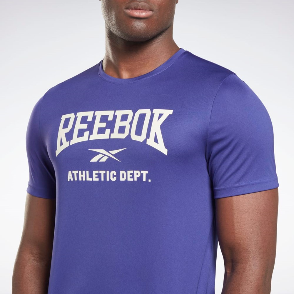 Bold Purple Reebok Workout Ready Graphic T-Shirt | HL2006