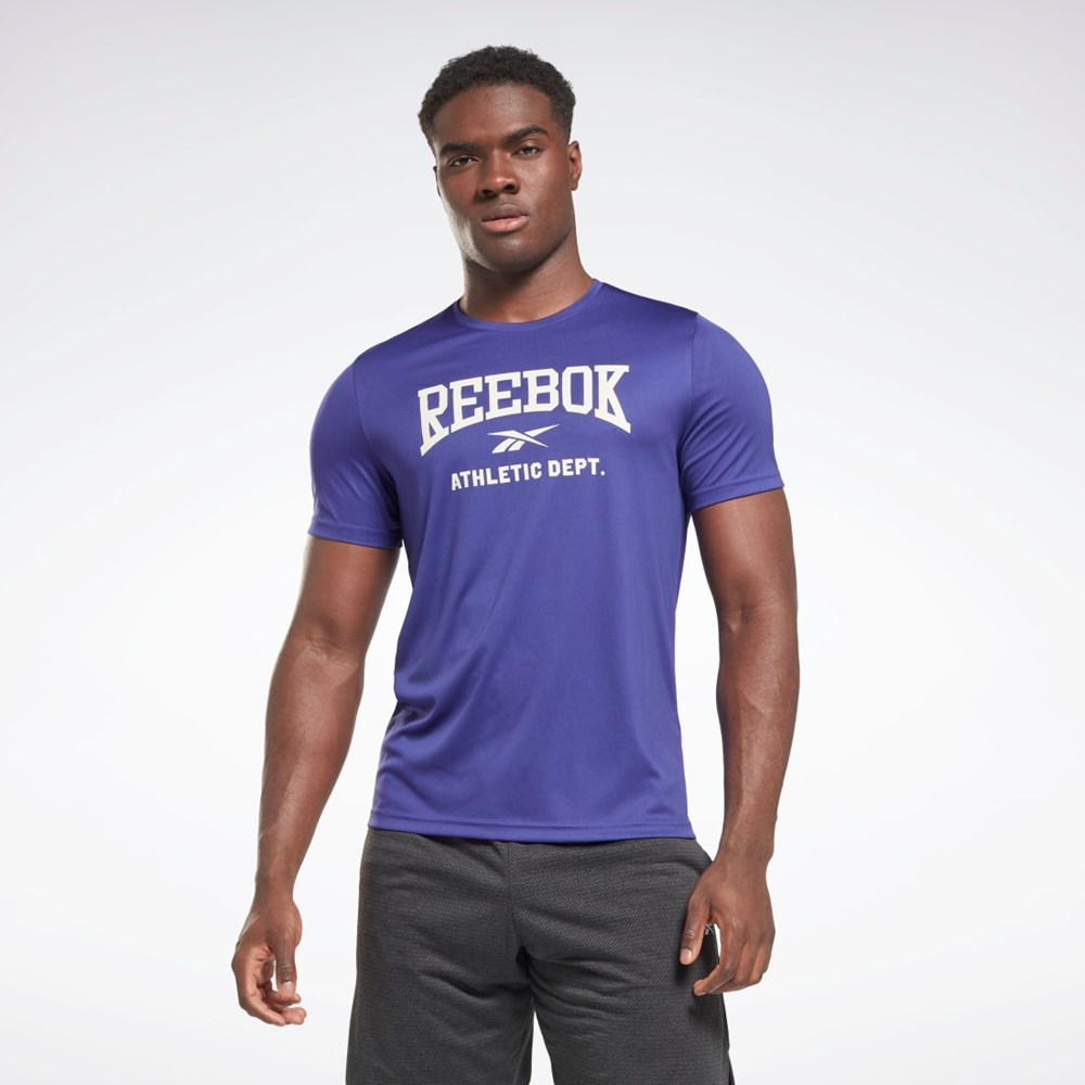 Bold Purple Reebok Workout Ready Graphic T-Shirt | HL2006