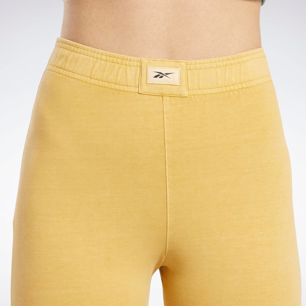 Bright Ochre Reebok Classics Natural Dye Legging Shorts | HK4960