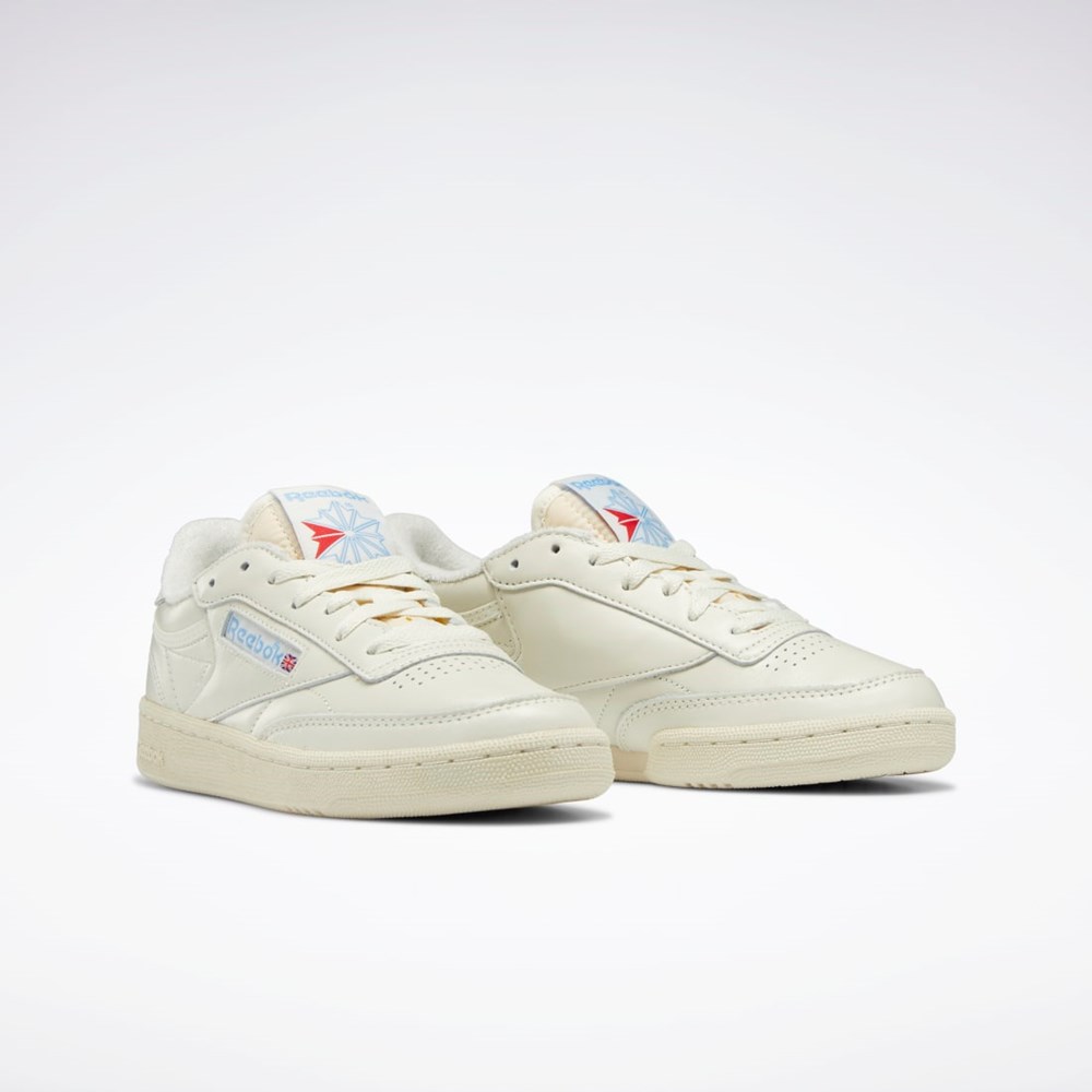 Chalk / Alabaster / Sky Blue Reebok Club C 85 Vintage Shoes | GX3687