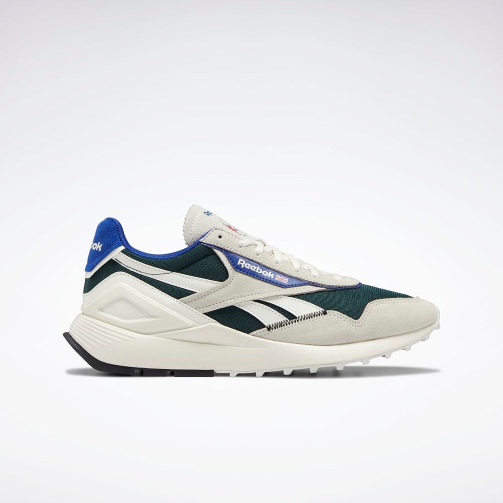 Chalk / Forest Green / Classic Cobalt Reebok Classic Leather Legacy AZ Shoes | GX9347