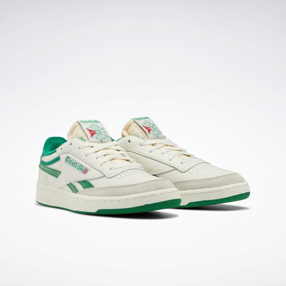 Chalk / Paper White / Glen Green Reebok Club C Revenge Vintage Shoes | FW4862