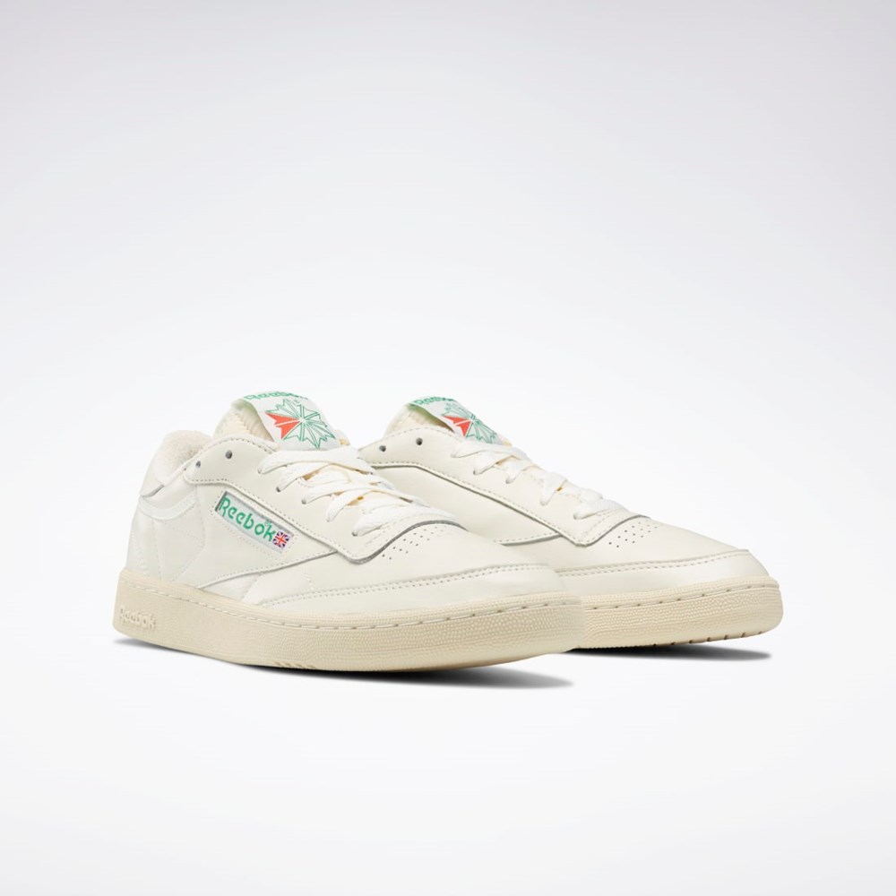 Chalk / Paperwhite / Glen Green Reebok Club C 85 Vintage Shoes | DV6434