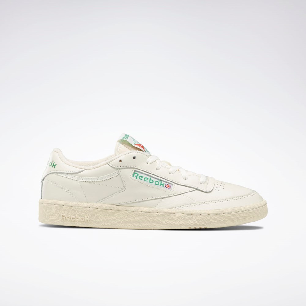 Chalk / Paperwhite / Glen Green Reebok Club C 85 Vintage Shoes | DV6434