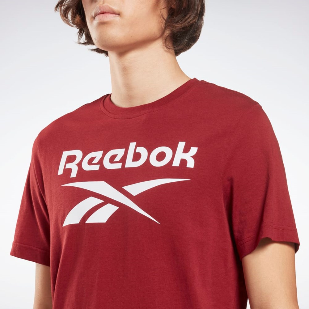 Classic Burgundy Reebok Reebok Identity Big Logo T-Shirt | HF0771