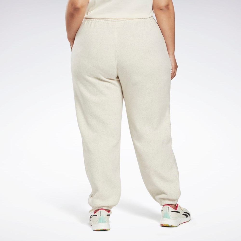 Classic White Mel Reebok Reebok Identity Logo Fleece Joggers (Plus Size) | HM3903