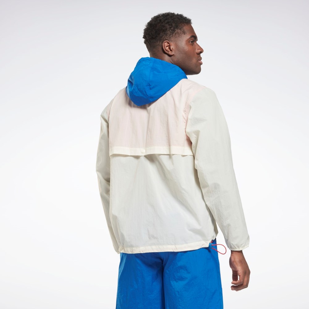 Classic White Reebok Lightweight Woven Anorak Jacket | HG8904