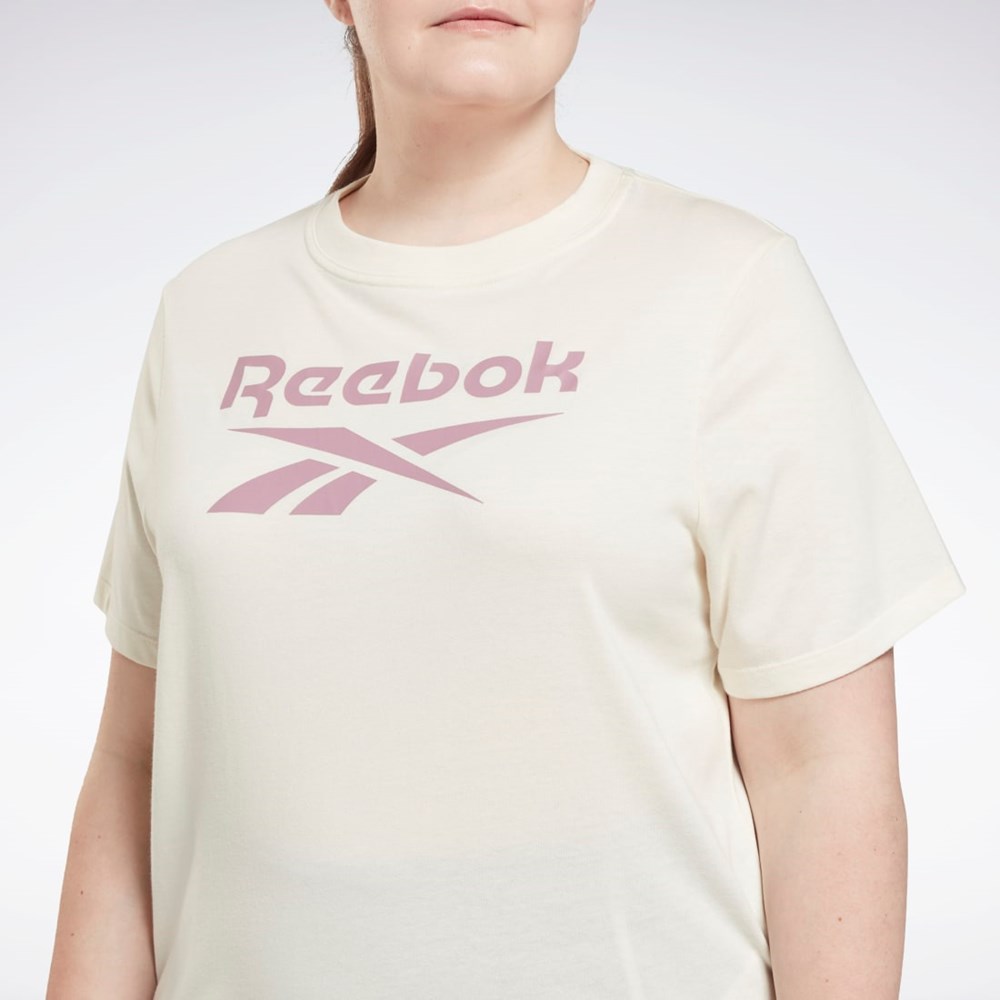 Classic White Reebok Reebok Identity T-Shirt (Plus Size) | HL4385