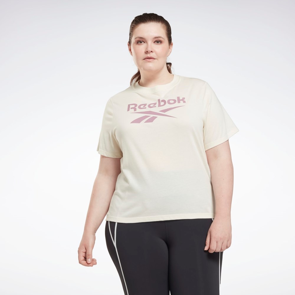 Classic White Reebok Reebok Identity T-Shirt (Plus Size) | HL4385