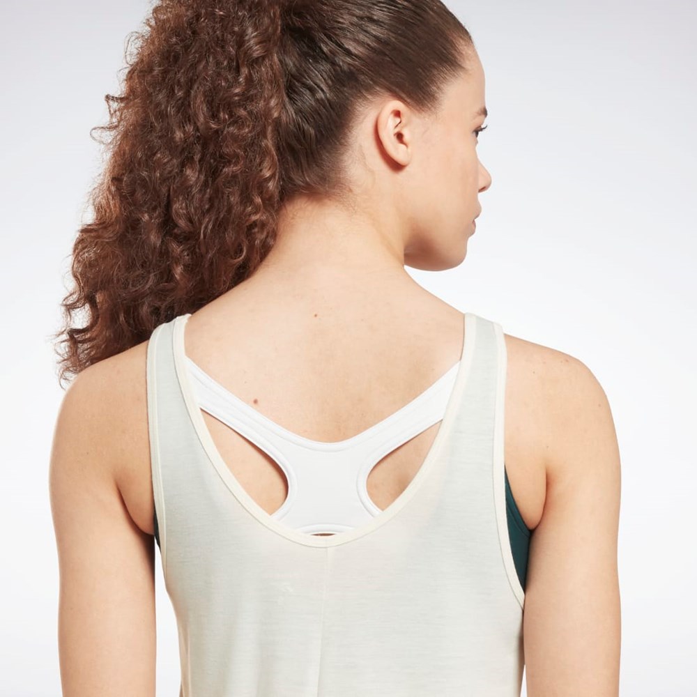 Classic White Reebok Workout Ready Supremium Graphic Tank Top | HH8072