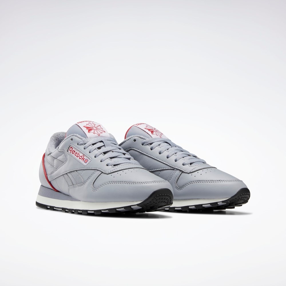 Cold Grey / Flash Red / Chalk Reebok Classic Leather 1983 Vintage Shoes | GX0282