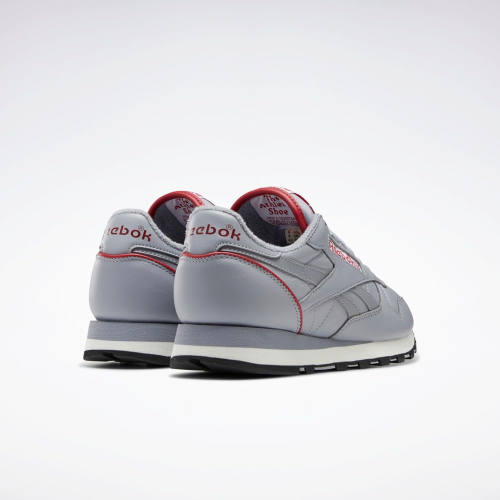 Cold Grey / Flash Red / Chalk Reebok Classic Leather 1983 Vintage Shoes | GX0282