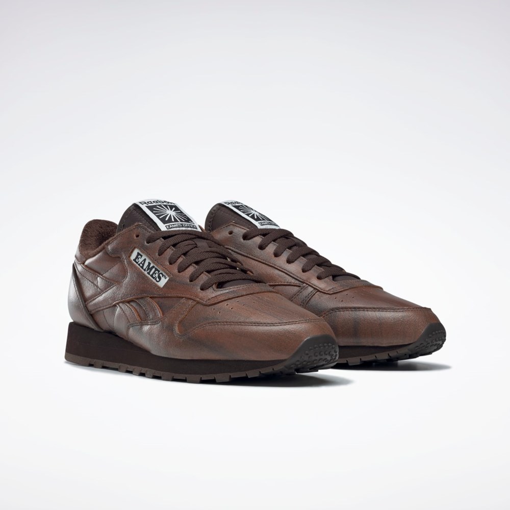 Dark Brown / Dark Brown / Dark Brown Reebok Eames Classic Leather Shoes | GY6391