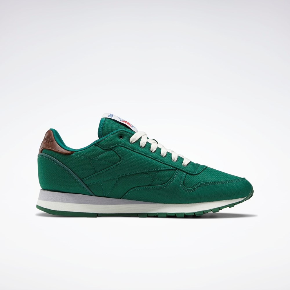 Dark Green / Chalk / Brush Brown Reebok Classic Leather Shoes | GX0285