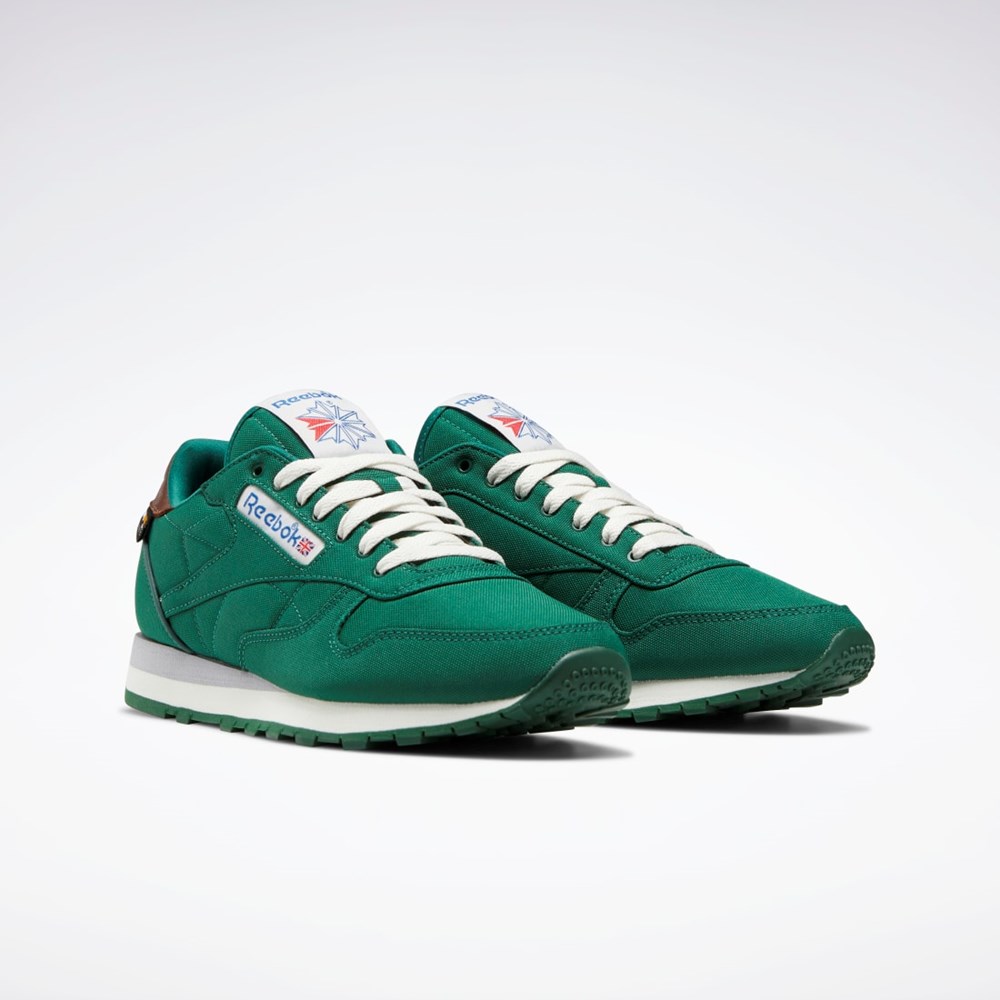 Dark Green / Chalk / Brush Brown Reebok Classic Leather Shoes | GX0285