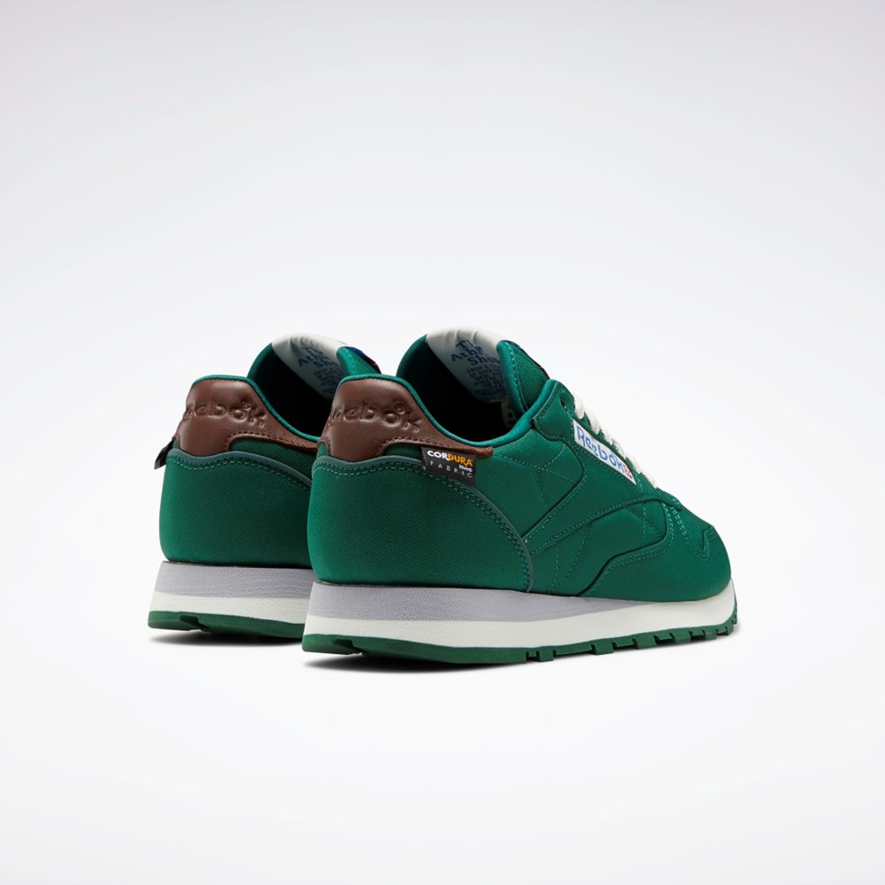 Dark Green / Chalk / Brush Brown Reebok Classic Leather Shoes | GX0285