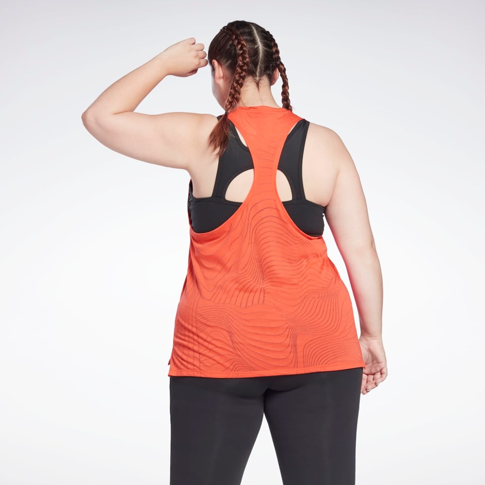 Dynamic Red Reebok Burnout Tank Top (Plus Size) | HB2049