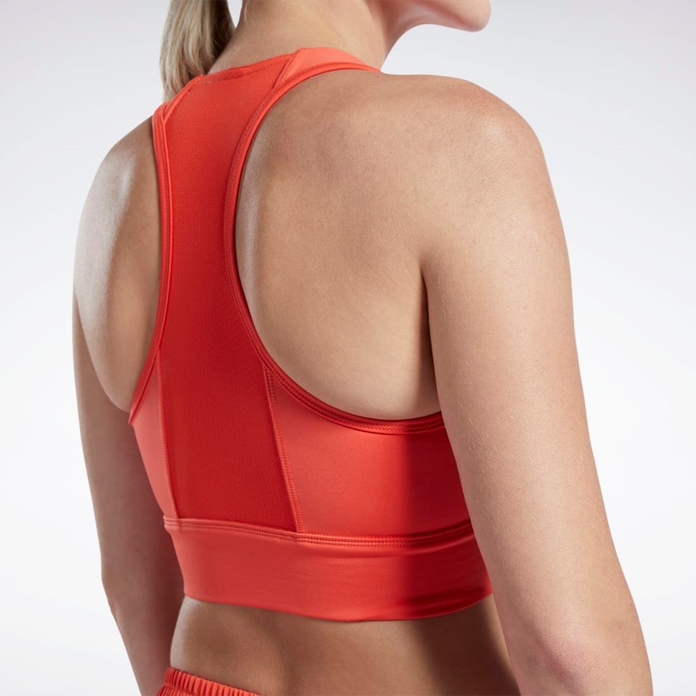 Dynamic Red Reebok Running Essentials High-Impact Bra | H65604