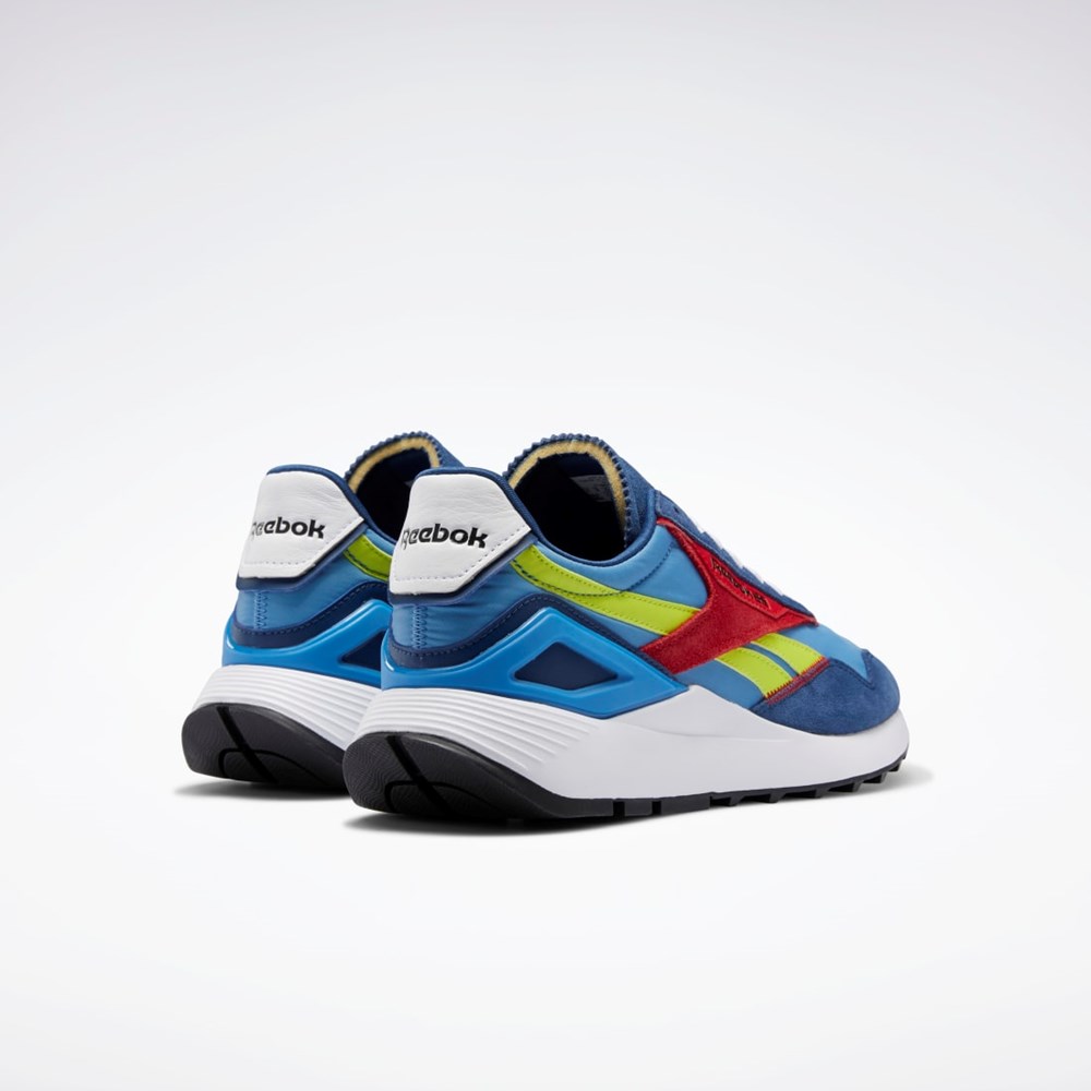 Essential Blue / Acid Yellow / Batik Blue Reebok Classic Leather Legacy AZ Shoes | H69119